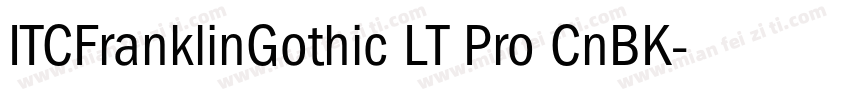 ITCFranklinGothic LT Pro CnBK字体转换